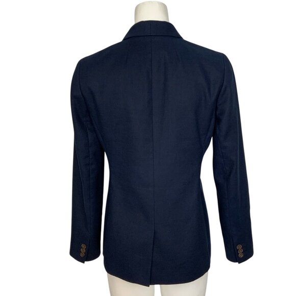 J. Crew Navy linen Jacket. - Picture 2 of 12